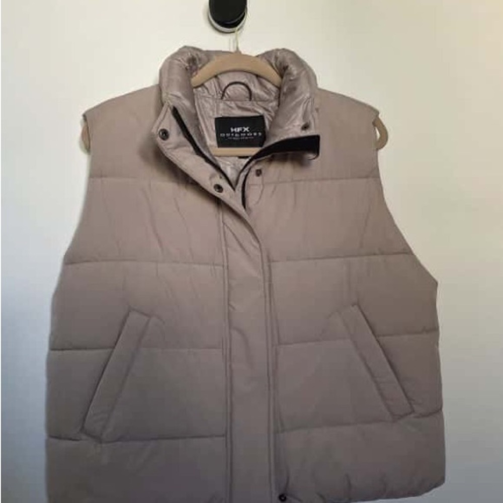 HFX Women's Quilted Vest - Taupe Beige